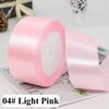 22Meters Solid Silk Satin Ribbons Crafts Bow Gift Wrapping Ribbons  Wedding Party Decoration