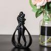 Hugging Couple Figurine Embracing Men Women Resin Statue Sculpture Home Office Wedding Party Anniversary Desktop Decoration Ornament