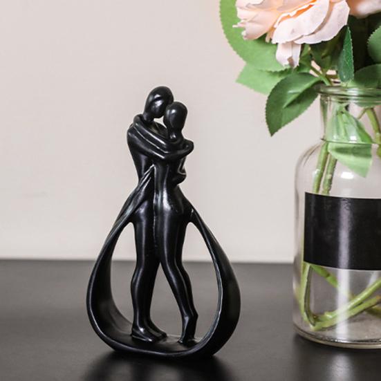 Обнимающаяся пара, обнимающая мужчин и женщин, статуэтка из смолы, скульптура для домашнего офиса, свадебной вечеринки