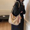 2025 New Tote Bag Women's Messenger Bag Large Capacity Commuter Bag Corduroy Japanese Casual Simple Shoulder Bag