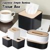 Пластиковая бумажная коробка Деревянная крышка Держатель для салфеток Стильный аксессуар Коробка для салфеток Настольный