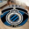 Club Brugge KV Custom Name Round Area Rug,Carpet Rug for Living Room Bedroom Sofa Playroom Decor,Non-slip Floor Mat
