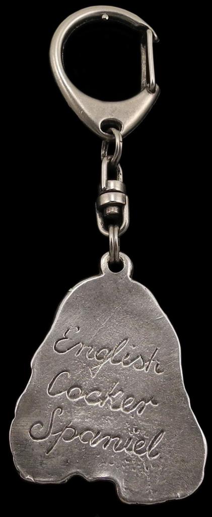 Английский кокер-спаниель I - посеребренный брелок с собакой в подарочной коробке, украшение на сумочку, подвеска на рюкзак от бренда Art-Dog