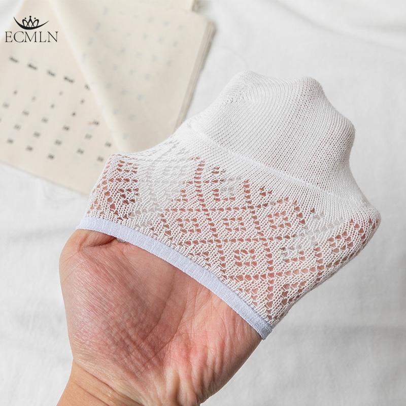 Women's Cotton Spring and Summer Boat Socks Invisible Socks Shallow Mouth Silicone Non-slip No-fall Heel Socks