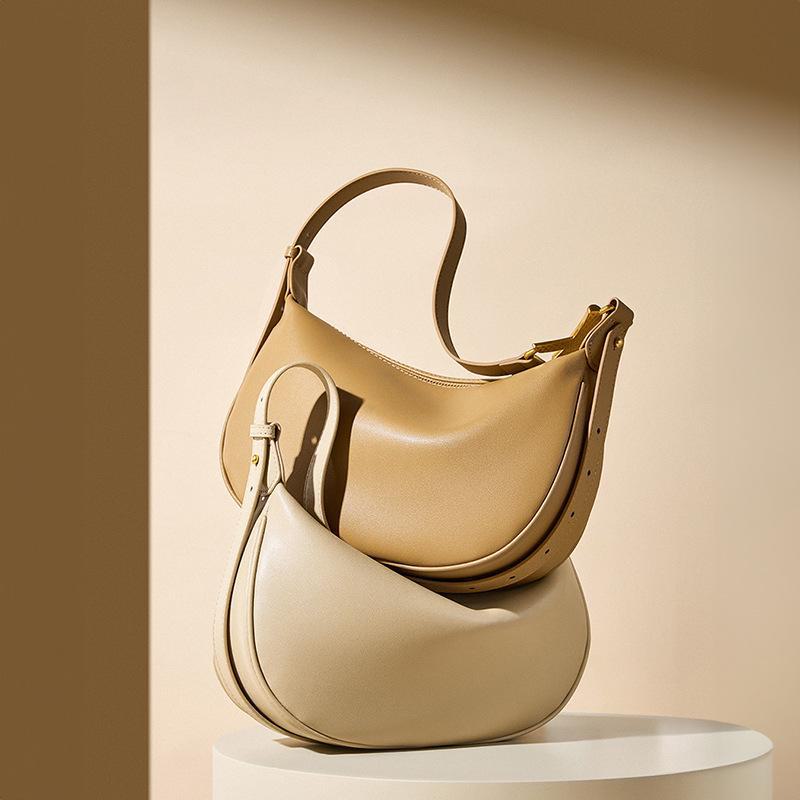 2024 Летняя женская сумка-мессенджер из натуральной кожи с застежкой-молнией на одно плечо