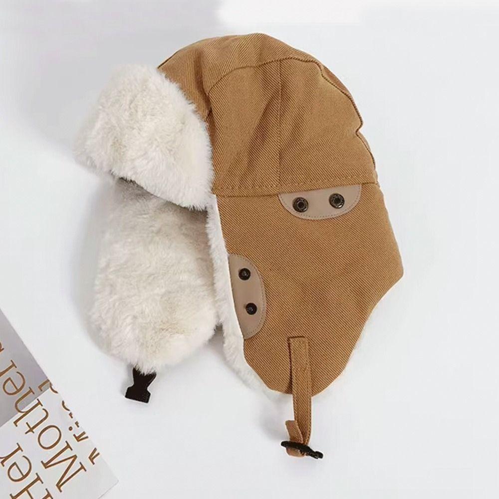 Thick Winter Cap Plush Ski Russian Cap Outdoors Earflap Bonnet  for Men Women