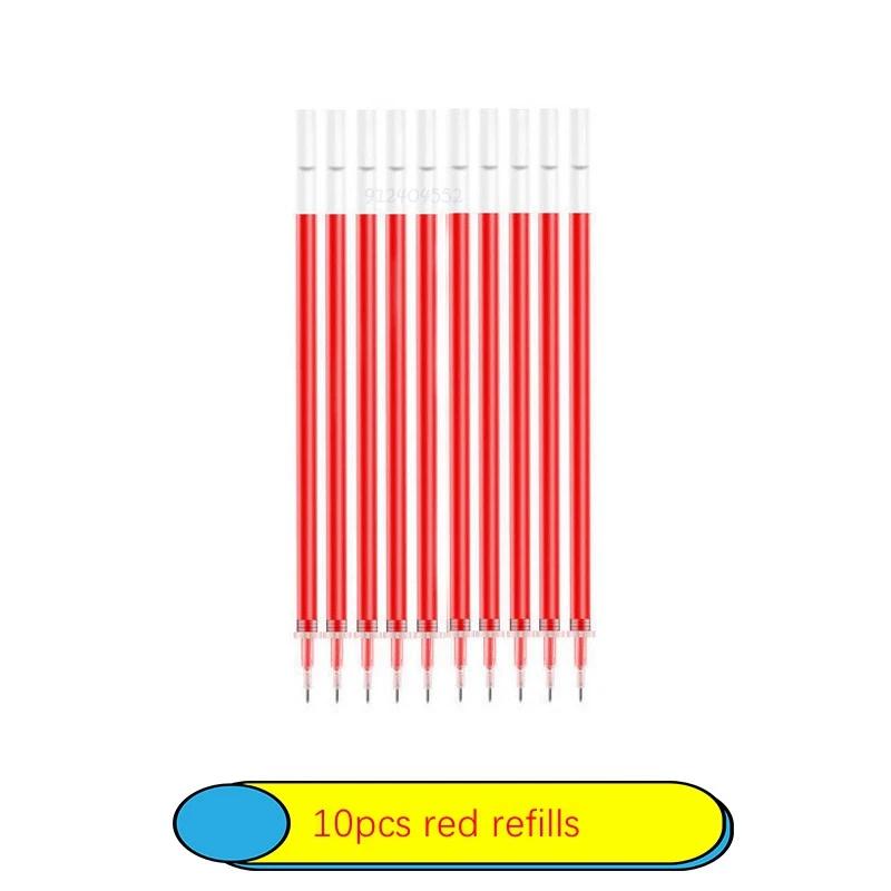 Набор из 6-25 шт. Гелевых ручек 0,5 мм Нейтральные ручки Черный/Синий/Красный Цвет Сменные стержни Плавное письмо Школьные канцелярские принадлежности