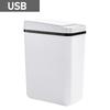 12L Smart Trash Can Automatic Touchless Garbage Can Kitchen Bedroom Trash Bin Toilet Smart Garbage Bucket Space-Saving Waterproo