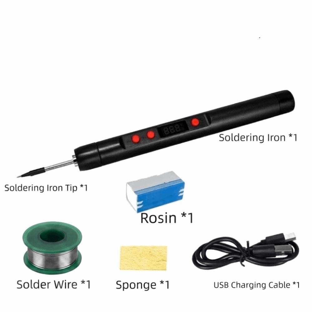 25W Power USB Soldering Iron Lithium Battery Solder Set Adjustable Soldering Iron Outdoor Repair