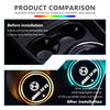 AAAXG1 Car Cup Holder Lights Ambient Lighting Glowing Anti Slip Coaster Pad For BMW M 1 3 4 5 6 7 Series X1 X3 X4 X5 G20 G38 F48 E36