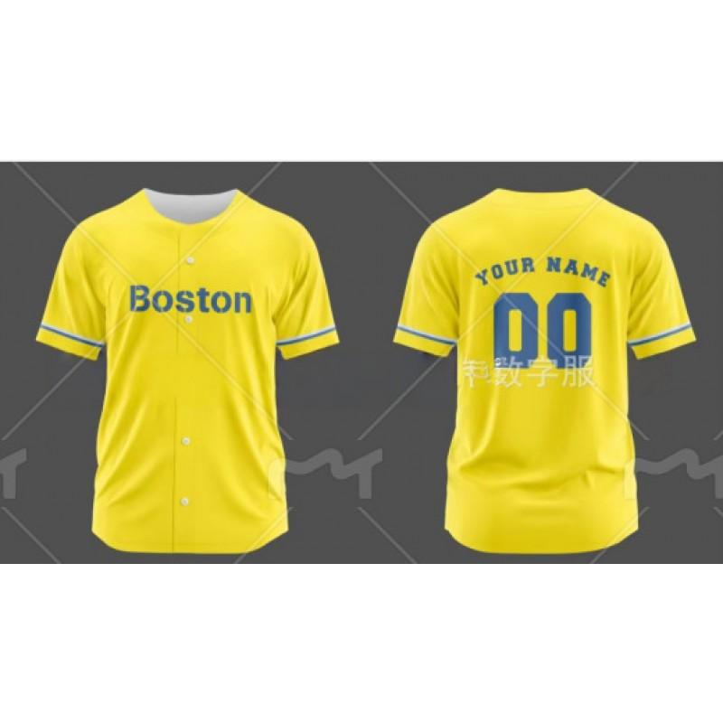 Mens Quick-Dry Breathable Baseball Tee With Digital Print Loose Fit Sport Shirt Cycling Outdoor Activities
