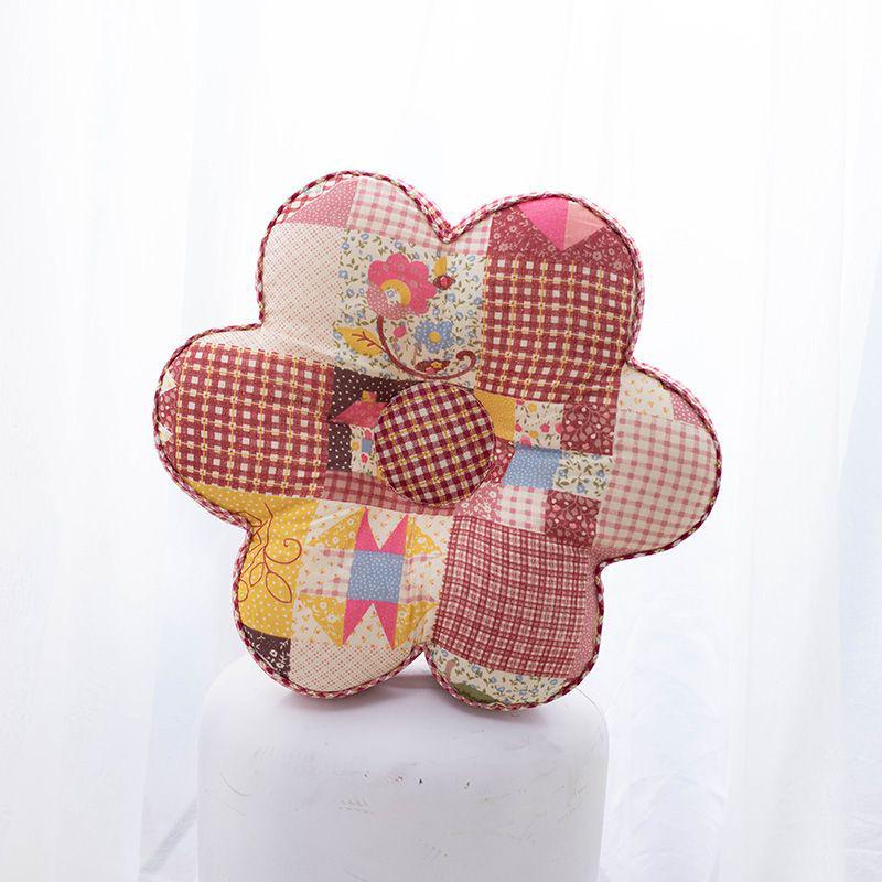 Корейская подушка с цветком сливы: Подушка для сна из 100% хлопка для офиса и спальни