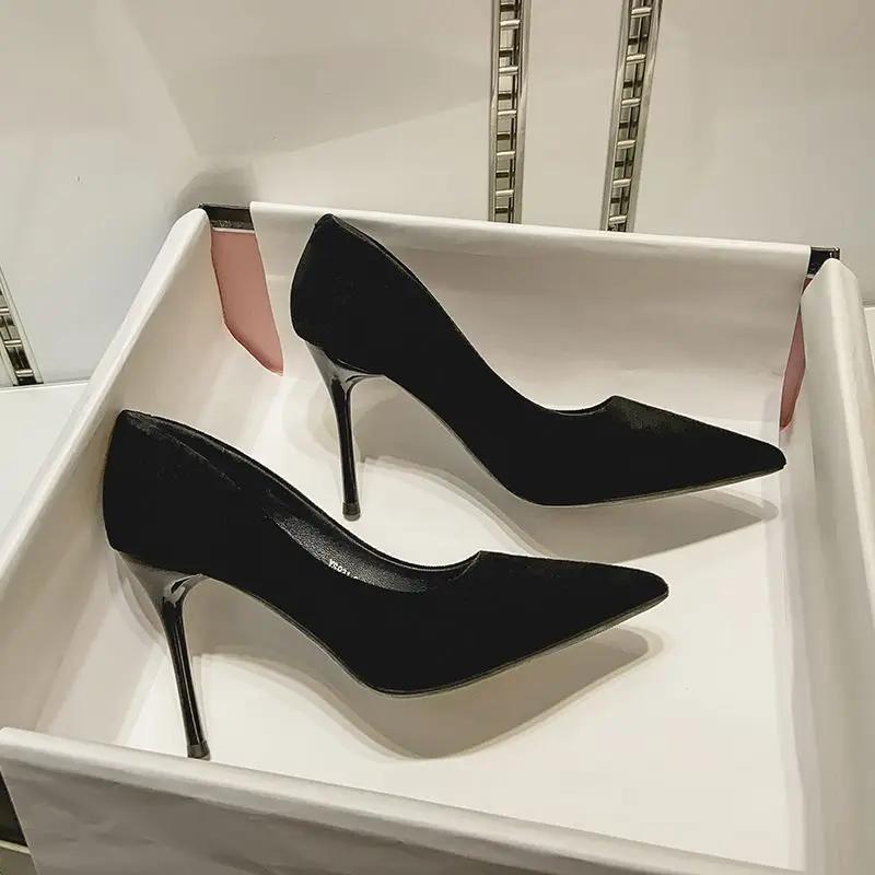 Женские туфли-лодочки с острым носком Stilito Женская обувь Нескользящая Распродажа Оптовая акция Горячая и низкая цена Корейский стиль Люксовый бренд