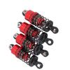 4 Pcs RC Car Shock Absorber 52mm Oil Pressure Damping Aluminum Alloy RC Shock Absorber Damper for 1 10 Model Cars Red