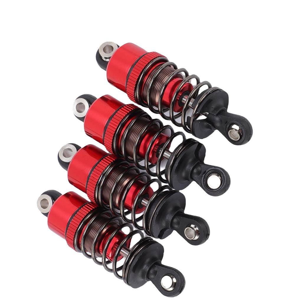 4 Pcs RC Car Shock Absorber 52mm Oil Pressure Damping Aluminum Alloy RC Shock Absorber Damper for 1 10 Model Cars Red