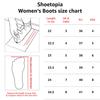 Shoetopia Женские короткие ботильоны на массивном каблуке с нескользящей подошвой, удобные модные ботильоны на щиколотку | Мягкая амортизирующая подошва | Для повседневной носки, вечеринок и зимы