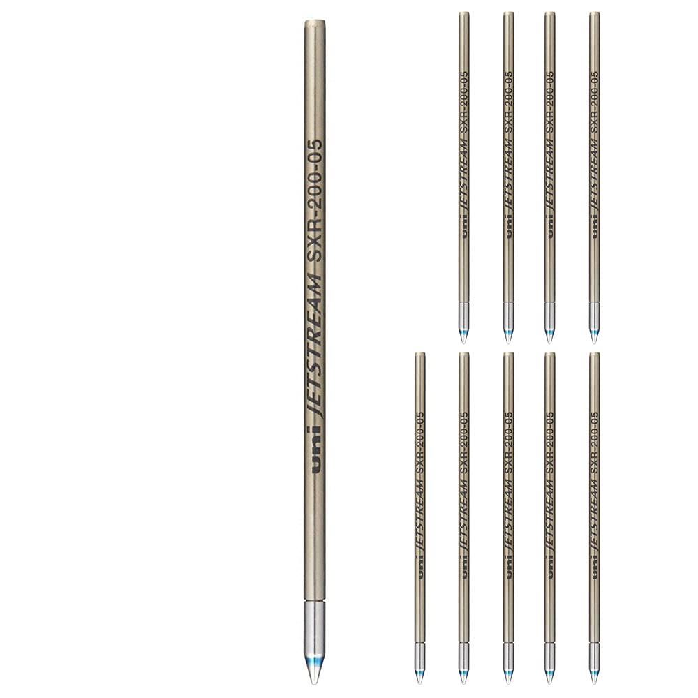 Mitsubishi Pencil Jetstream Refill Blue 1 refill x 10 packs friction Jetstream ink MITSUBISHI PENCIL SXR-200-05-33 0.5mm Ultra-low