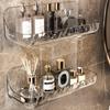 Vogue Kitchen Storage Wall Mounted Shelf  Organizer No Drill Shampoo Holder High Quality Storage Rack Great Load Bearing Acrylic Toilet Tool