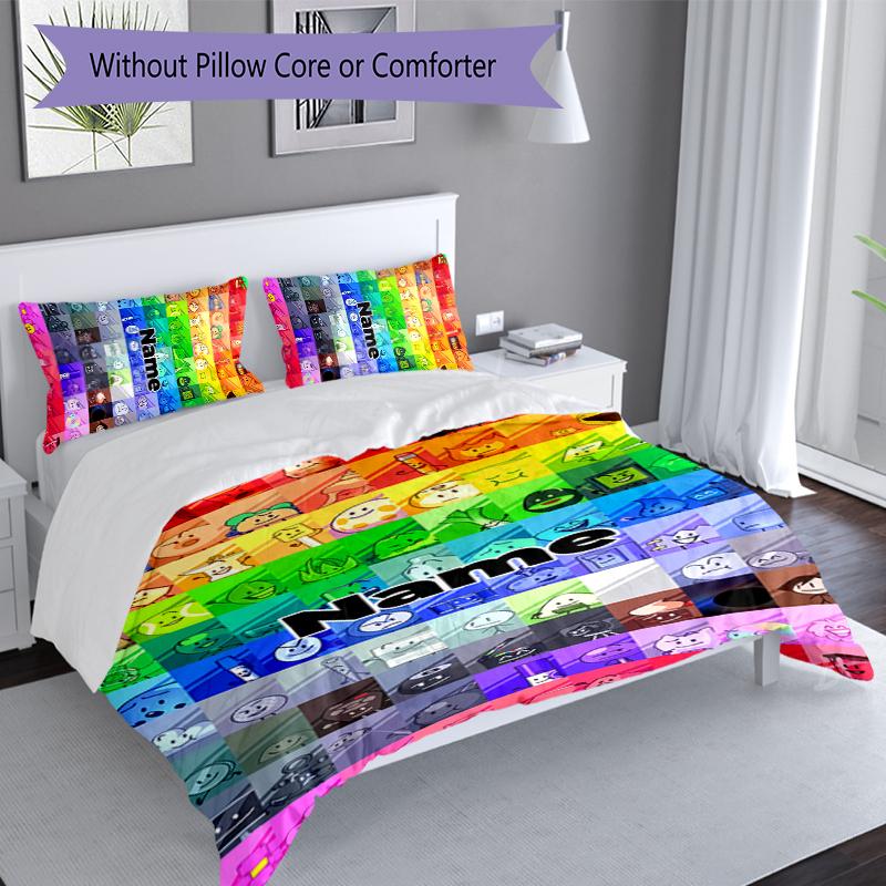 3pcs Custom Name nanimate Insanity Bedding Set,Includes 1 Duvet Cover and 2 Pillowcases,All-season Bedroom Decor