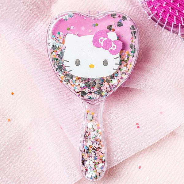 Расческа для волос с блестками Hello Kitty