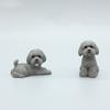 Resin Crafts Mini Animal Ornament Puppy Model Dog Action Figures Poodle Dog Figures  Kids Toys