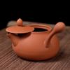Маленький чайник из фиолетовой глины с носиком, чайник для Кунг-фу ручной работы с крышкой-карточкой, может быть с откидной крышкой, бытовой из красной глины