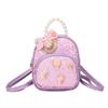 Adorable Cartoon Butterfly Kids Backpack Pearl Handle Stylish Pink School Bag
