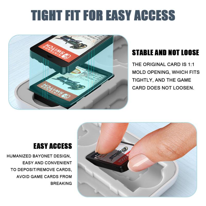 24-в-1 чехол для хранения игровых карт Nintendo Switch 3d силиконовый чехол для коммутатора Nintendo