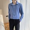 Fashion Slim Fit Business Shirts Tailor-made Men Long Sleeves Korean Style Men Clothing Plus Size