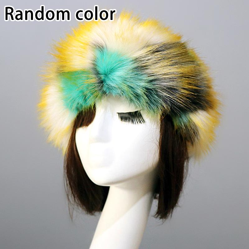 Женские теплые шапки из искусственного меха, утеплители для ушей, русские шапки-повязки на голову, флисовые пушистые шапки для улицы, зима