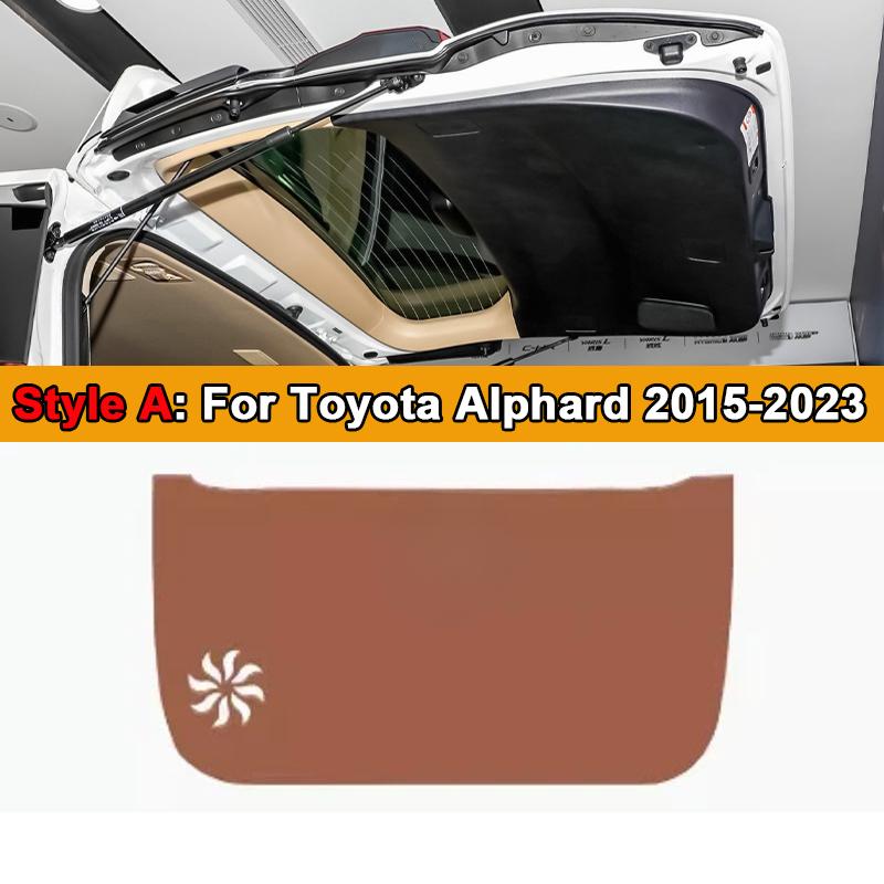 For Toyota Alphard Vellfire 2015-2024 2025 Car Rear Trunk Tailgate Anti-kick Protective Mat Leather Decoration Pad  Accessories
