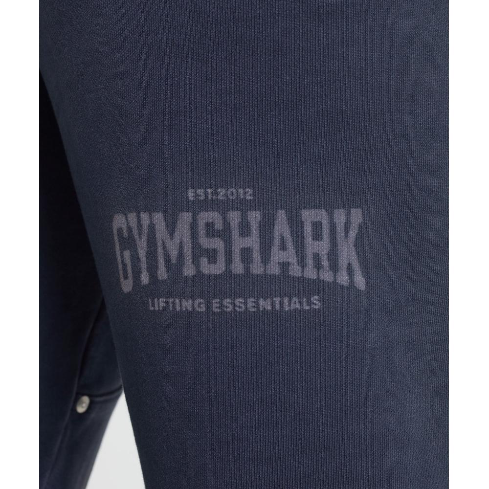 Gymshark Heavyweight Washed Pants Heavy Blue B1b5h Uczh
