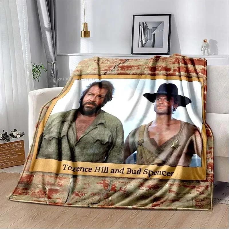 Graphics Baby Blanket Terence Hill and Bud Spencer Soft Home Bedroom Bed Office Cover Decor Comfortable Throw Blankets Kids