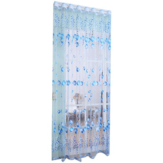 Вуаль с цветком тюльпана, занавеска, драпировка, панель, прозрачное украшение для дома, двери, окна