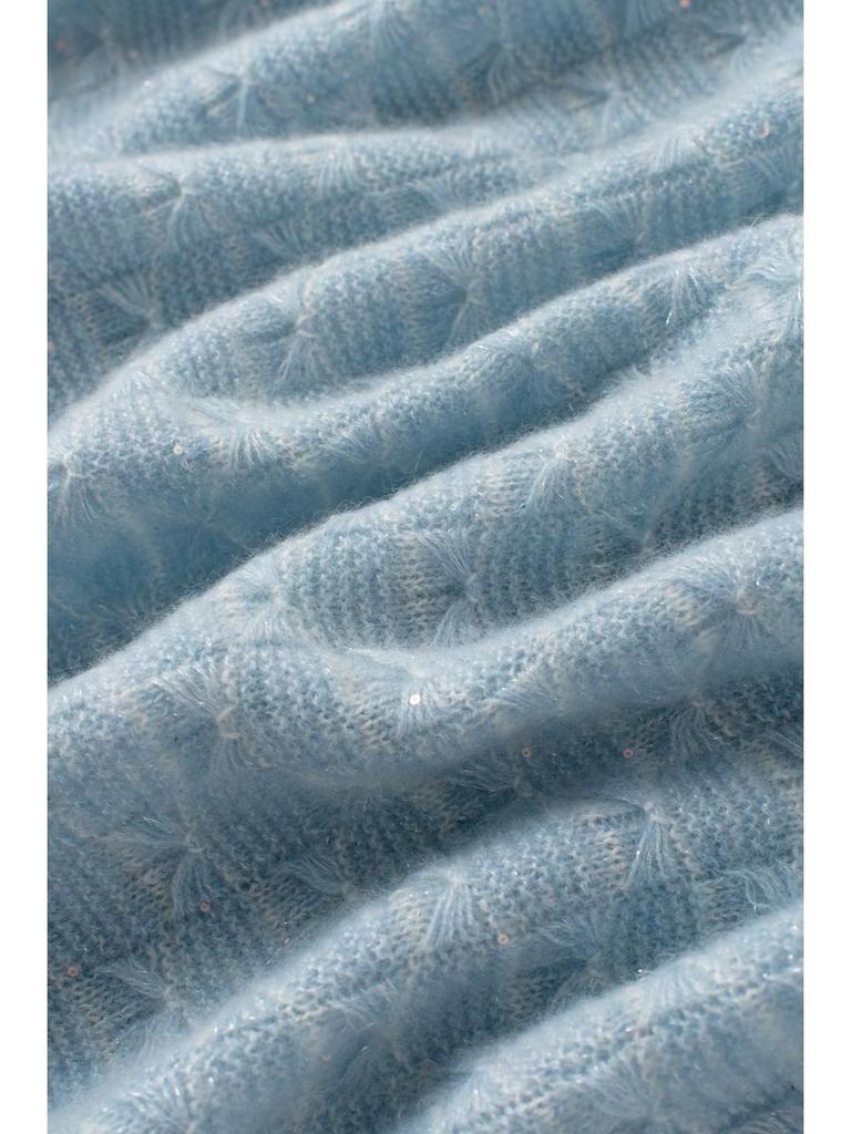 Pure Cashmere Round Neck Drop Shoulder Sweater - Thick, Loose, Slimming, Long Sleeve - Women's Versatile Autumn/Winter Knitwear