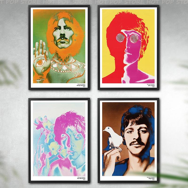 Коллекция каменоломенов Ричарда Аведона, легендарные британские певцы, музыкальное полотно, постер, роскошный эстетический декор для дома, комнат