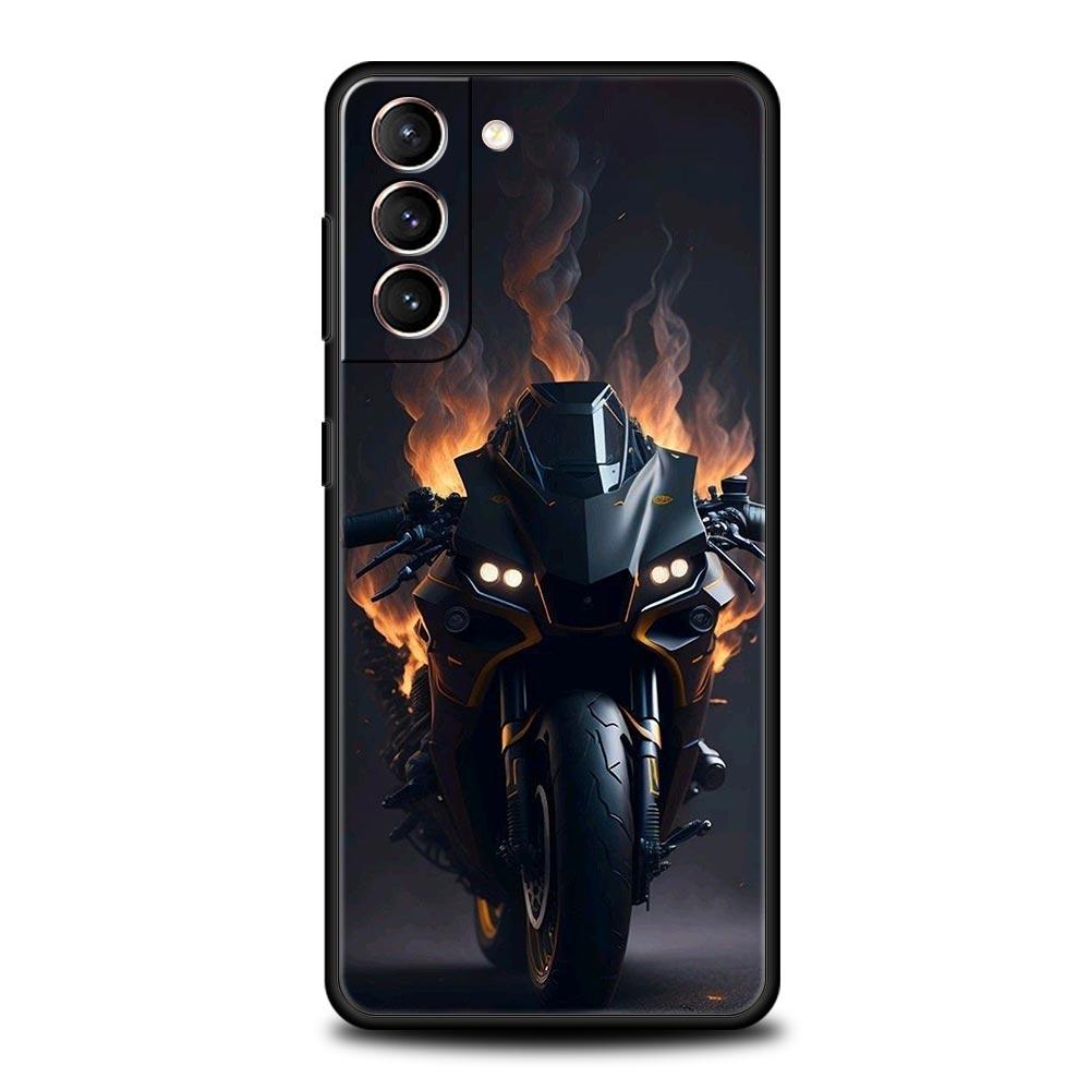 Чехол для телефона для мотоспорта Мотокросс Для Samsung Galaxy S24 S23 S22 S20 Ultra S21 FE 5G S10 S9 Plus S10E S8 Мягкий чехол