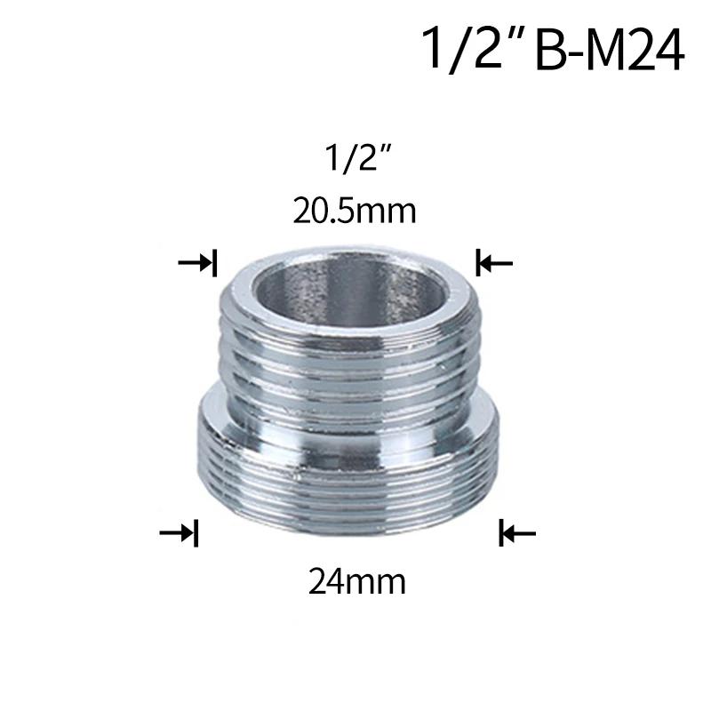 Муфта водопроводного крана 1/2 на M16 M18 M20 M22 M24 M28 резьбовой соединитель для ремонта крана-адаптера для барботера кухни ванной комнаты