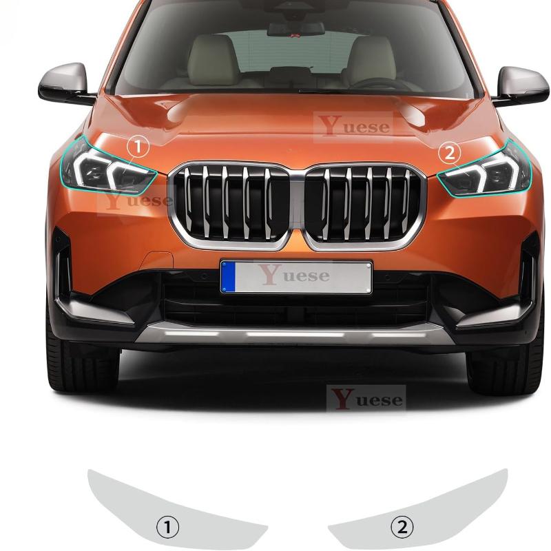 Для BMW X1 U11 Базовая модель Автомобильная противоударная пленка на фары и зеркала TPU Прозрачная защитная Оригинальные наклейки