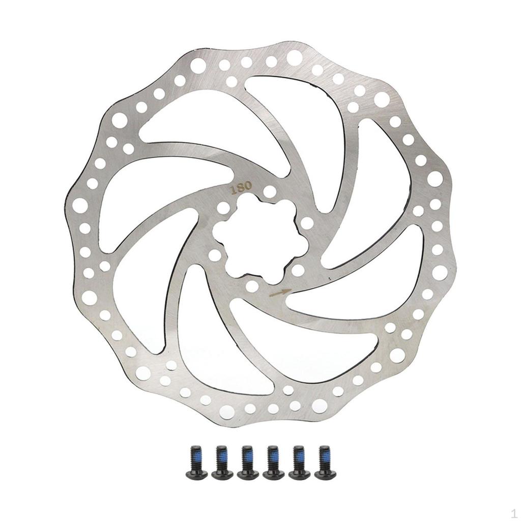 Ротор дискового тормоза велосипеда с винтовыми деталями, теплоотвод, центральный замок, сменные роторы для