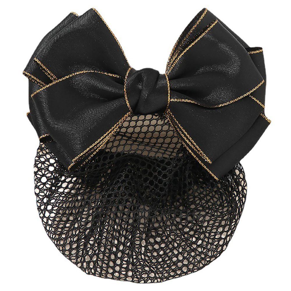 Nurse Female For Girls Headwear Ponytail Clip Korean Bun Snood Hairgrips Cover Net Bow Spring Clip