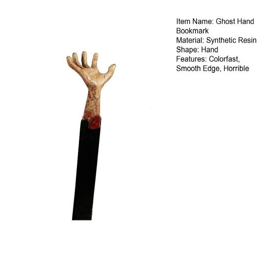 Закладка в виде призрака, ручная закладка в стиле Хэллоуина, страшный, ужасный, дом с привидениями, цветная, хорошая детализация, закладка с гладкими краями