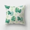 Свежие летние листья, тропические растения, квадратный чехол для подушки, домашний диван, гостиная, украшение для спальни, наволочка