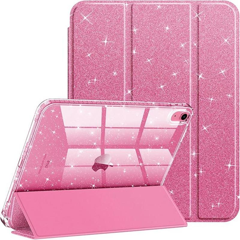 Чехол для iPad 11-го 12-го A19 A16 10-го с держателем для карандаша Funda iPad Air 11 13 M4 Pro 11 12.9 4 5 10.9 10.2 Умный блестящий чехол