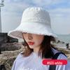 Женская стираемая джинсовая шляпа-рыбачка - Рваный край, Корейский стиль, Трендовая, Защита от солнца, Подходит для круглых лиц