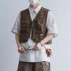 Японский ретро рабочий жилет - короткий стиль