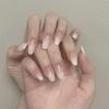 Nature's Farmer Collection Nail Tips 24p Set PD-233, Ballet White Gradient, 1 Set