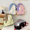 Student Schoolbag Women's Color Block Backpack Campus Large Capacity Backpack