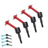 4Pcs Metal Universal Drive Shaft CVD 70mm for Tamiya TT02 1/10 RC Car Upgrade Parts