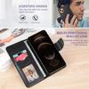 Coque Pour iPhone 13 Pro (6.1'') Effet Cuir Noir + Verres Trempés Vitre Protection d'écran